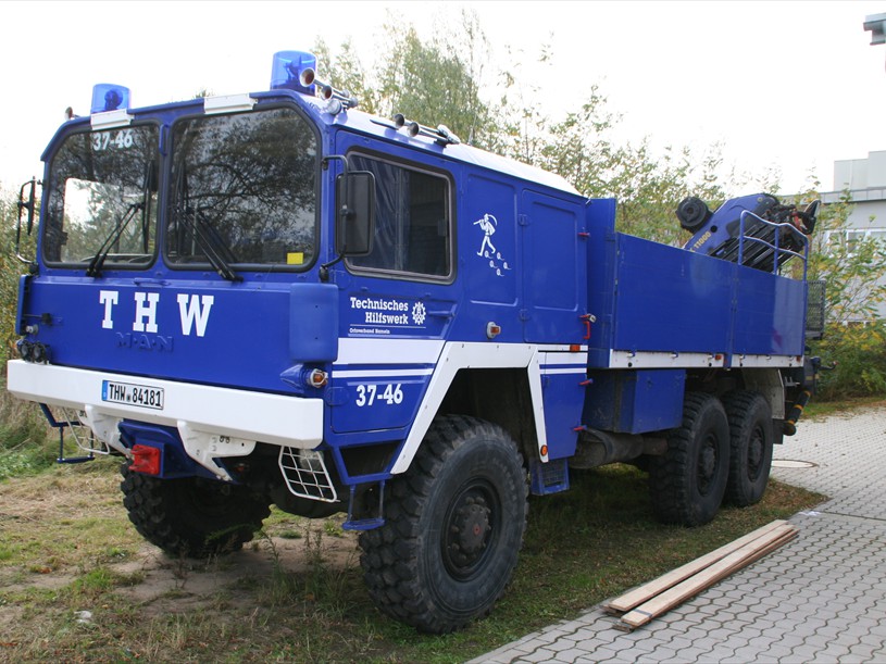 MAN, 7t gl KAT 1 6x6, LKW-Ladekran