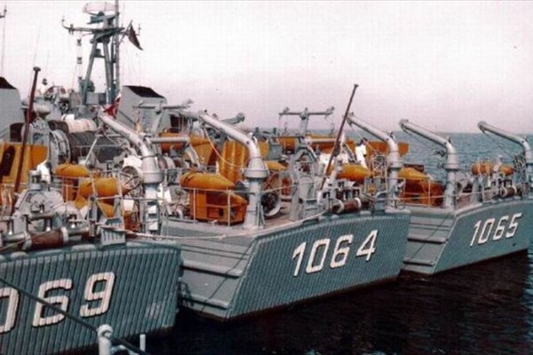 So sah das Arbeitsdeck der Boote aus. 69-Wega, 64-Deneb, 65-Jupiter.